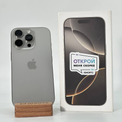 Смартфон Apple IPhone 16 Pro 256Гб "натуральный титан" б/у