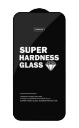 Защитное стекло SupGlass для iPhone 16 Pro/17 3D антишпион черное