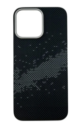 Чехол Keephone Kevlar Seanova MagSafe для iPhone 16 Pro Max со звездами черный