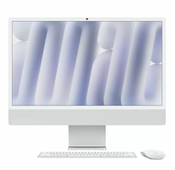 Apple iMac 24" Retina 4,5K, M4 (8C CPU, 8C GPU, 2024), 16 ГБ, 256 ГБ SSD, серебристый (MWUC3)