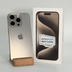 Смартфон Apple iPhone 15 Pro 128Гб "натуральный титан" б/у