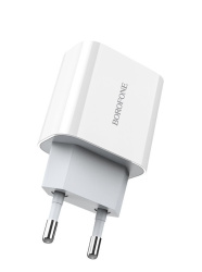 СЗУ Borofone BA20A  Sharp single без кабеля белое