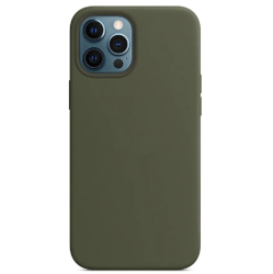 Чехол силиконовый Silicone Case 360 для iPhone 14 Pro Max темно-зеленый