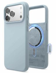 Чехол Elago c MagSafe силиконовый для iPhone 17 Pro Max светло-голубой