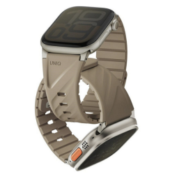 Ремешок Uniq Fluo для Apple Watch 42/44/45/49 мм бежевый