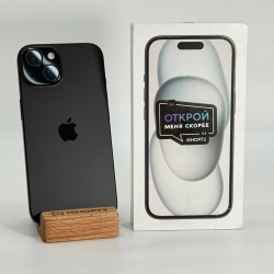 Смартфон Apple iPhone 15 128Гб черный б/у
