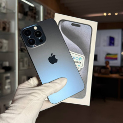 Смартфон Apple iPhone 15 Pro Max 1Тб "синий титан" б/у