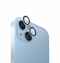 Защитное стекло камеры SupGlass для iPhone 15/15 Plus голубое