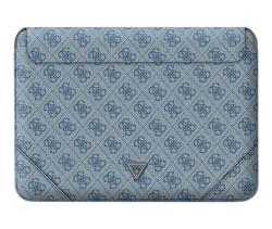 Чехол-папка Guess на MacBook 13"/14" лого голубой