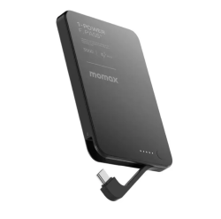 Внешний аккумулятор Momax F.Pass 5000mAh с кабелем черный