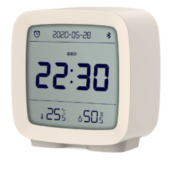 Умный будильник с термометром Xiaomi Qingping Bluetooth Alarm Clock бежевый