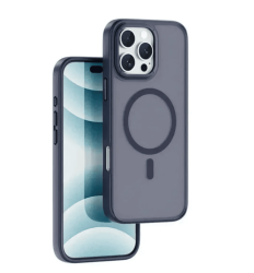Чехол пластиковый Wiwu Armor Pro с MagSafe для iPhone 16 Pro Max матовый темно-синий