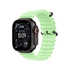 Apple Watch Ultra 3 GPS + Cellular, 49 мм, корпус из черного титана, ремешок Ocean зеленого цвета