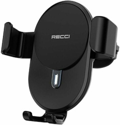 Автомобильный держатель с БЗУ Recci Gravity Car Holder RHO-C01 черный