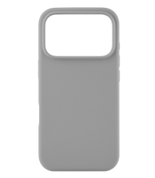 Чехол силиконовый Silicone Case для iPhone 17 Pro светло-серый