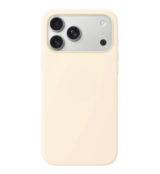 Чехол силиконовый SiliconeCase MagSafe для iPhone 18 Pro бежевый