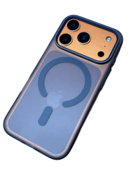 Чехол силиконовый Keephone Mococo с MagSafe для iPhone 17 Pro синий