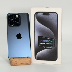 Смартфон Apple iPhone 15 Pro 256Гб "синий титан" б/у