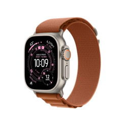 Apple Watch Ultra 3 GPS + Cellular, 49 мм, корпус из натурального титана, ремешок Alpine терракотового цвета