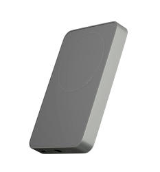 Внешний аккумулятор VLP Qi2 10000mAh натуральный титан