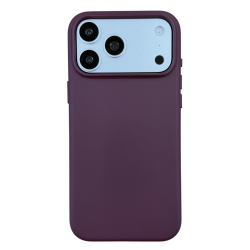 Чехол кожанный Keephone Peekaboo с MagSafe для iPhone 18 Pro бордовый
