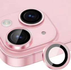 Защитное стекло камеры Wiwu Lens Guard Sapphire для iPhone 15/15 Plus розовое