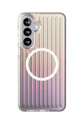 Чехол силиконовый VLP Pulse c MagSafe для Samsung Galaxy S26 перламутровый