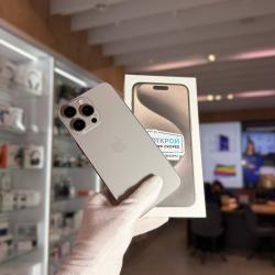 Смартфон Apple iPhone 15 Pro Max 256Гб "натуральный титан" eSim б/у