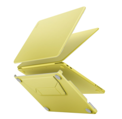 Чехол кожаный Uniq Lyden Versa для MacBook Neo 13 (2026) А18 Pro желтый