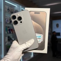 Смартфон Apple iPhone 15 Pro 128Гб "натуральный титан" б/у
