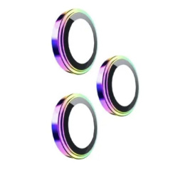 Защитное стекло камеры Wiwu Lens Guard для iPhone 15 Pro/15 Pro Max радужное