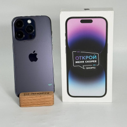 Смартфон Apple iPhone 14 Pro 256Гб темно-фиолетовый (eSIM) б/у