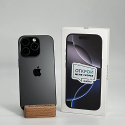 Смартфон Apple iPhone 16 Pro 256Гб &quot;чёрный титан&quot; б/у