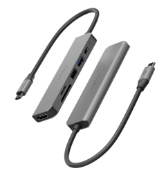 Разветвитель Energea AiuHab HD3 6 в 1 серый