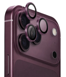 Защитное стекло камеры Uniq Optix Aluguard для iPhone 18 Pro/18 Pro Max бордовое