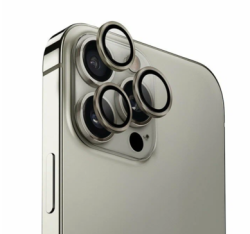 Защитное стекло камеры Глазурь для iPhone 16 Pro/16 Pro Max 3D натуральный титан