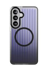 Чехол силиконовый VLP Pulse c MagSafe для Samsung Galaxy S26 переливающийся черный
