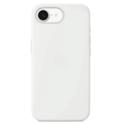 Чехол силиконовый Silicone Case MagSafe для iPhone 16E белый