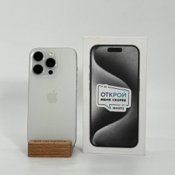 Смартфон Apple iPhone 15 Pro 128Гб &quot;белый титан&quot; б/у
