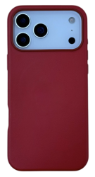 Чехол кожаный LeatherCase MagSafe для iPhone 17 Pro Max красный