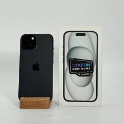 Смартфон Apple iPhone 15 128Гб черный (Dual Sim) б/у