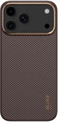 Чехол кевларовый BlueO Air Aramid c MagSafe для iPhone 17 Pro Max золотой