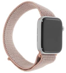 Ремешок для Apple Watch 42/44/45/49 мм спортивный липучка серо-розовый